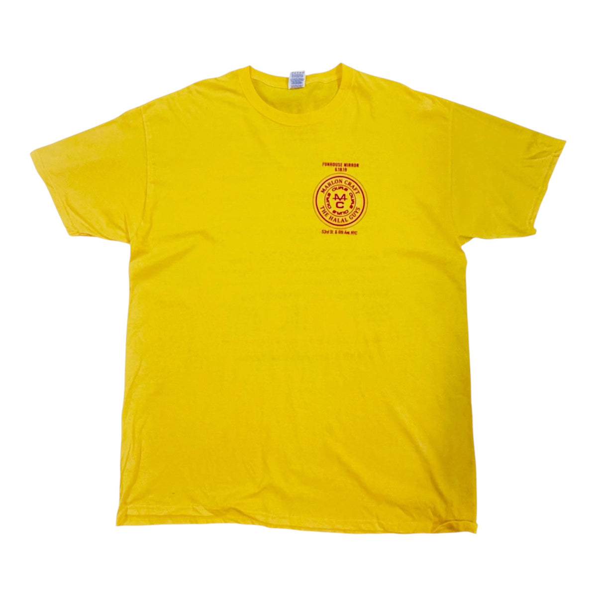 RARE HALAL GUYS COLLAB TEE FUNHOUSE MIRROR 2019
