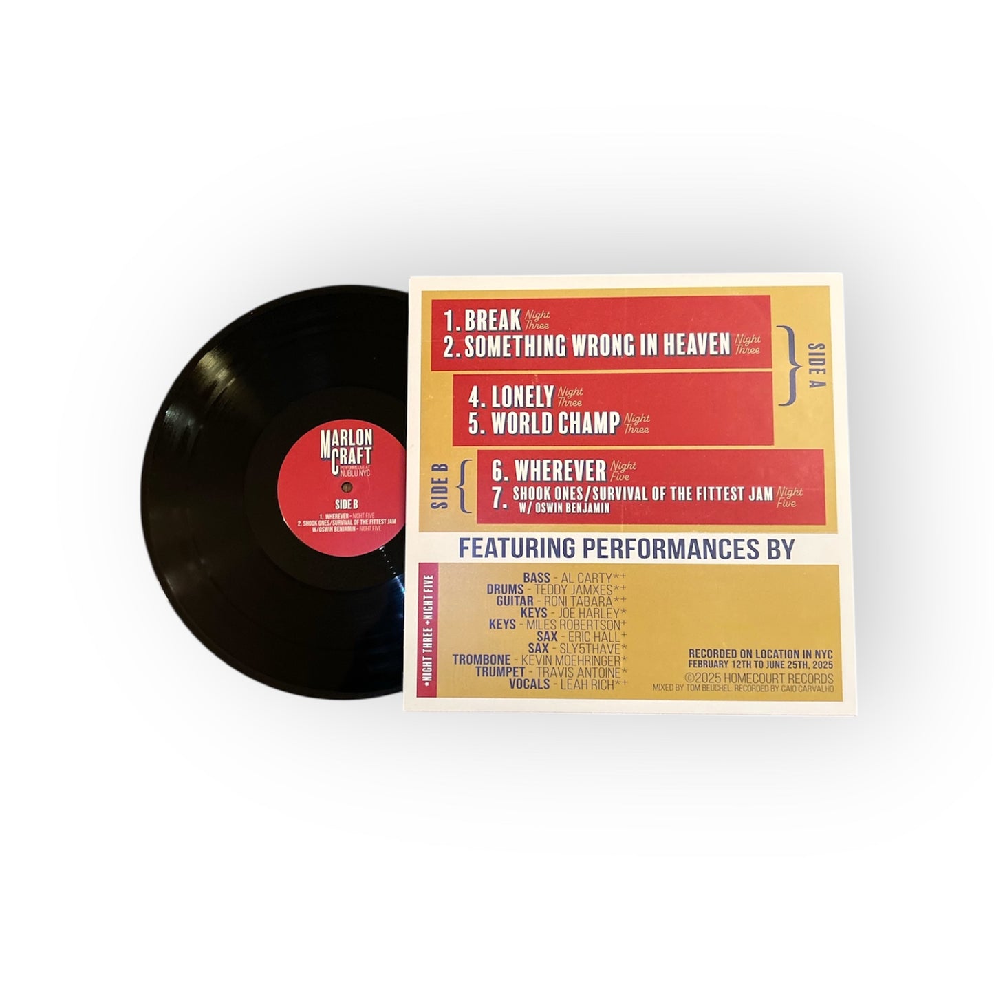 (Signed) The Residency Live: Marlon Craft Live from Nublu NYC (Classic blacktop vinyl)