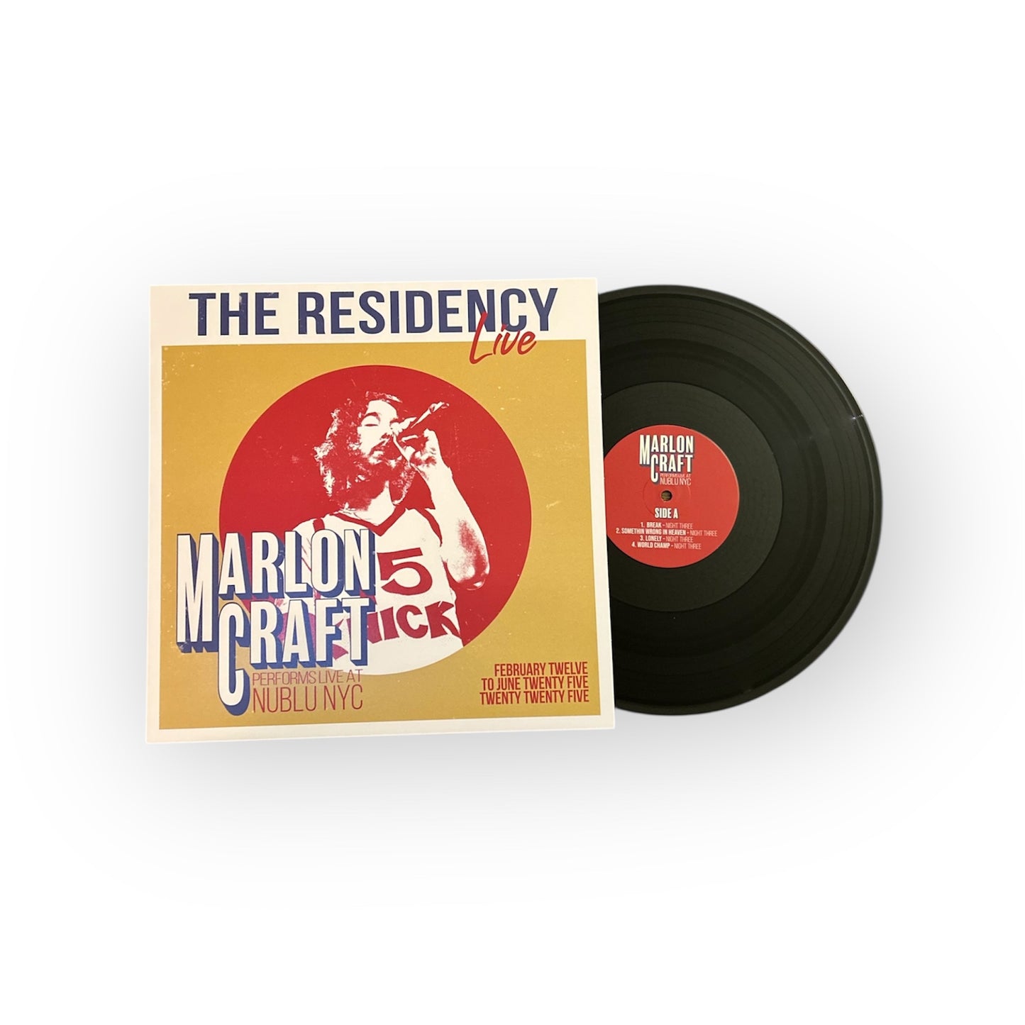 (Signed) The Residency Live: Marlon Craft Live from Nublu NYC (Classic blacktop vinyl)